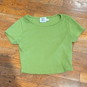 Princess Polly Green Crop Top